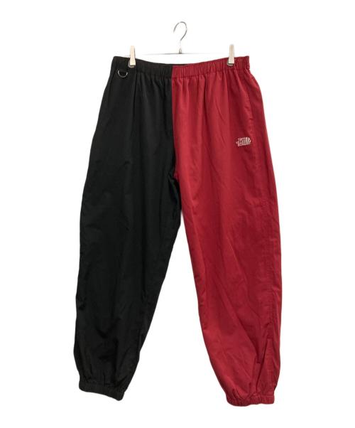 TIGHTBOOTH PRODUCTION（タイトブースプロダクション）TIGHTBOOTH PRODUCTION (タイトブースプロダクション) バイカラートラックパンツ ブラック×レッド サイズ:XLの古着・服飾アイテム