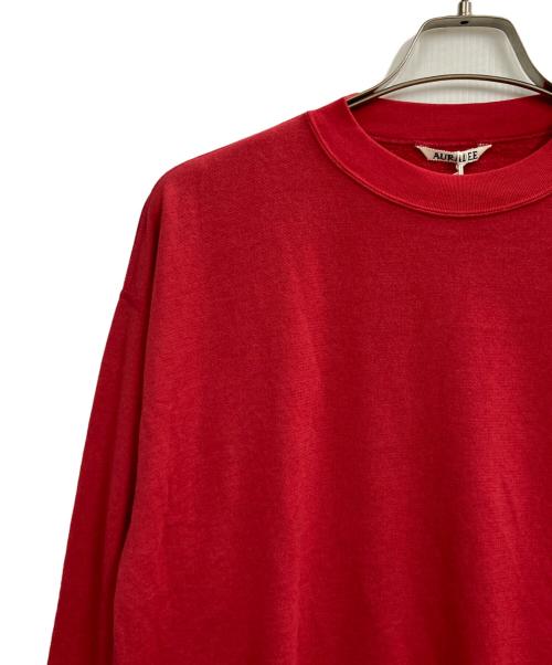 AURALEE（オーラリー）AURALEE (オーラリー) HIGH TWIST LIGHT SWEAT P/O レッド サイズ:4の古着・服飾アイテム