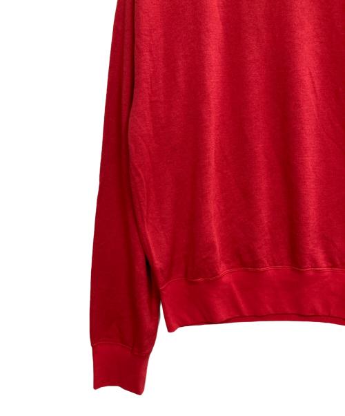 AURALEE（オーラリー）AURALEE (オーラリー) HIGH TWIST LIGHT SWEAT P/O レッド サイズ:4の古着・服飾アイテム