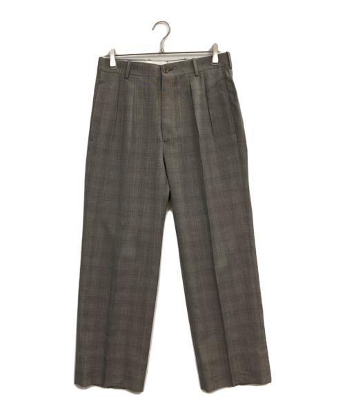 MAATEE&SONS（マーティーアンドサンズ）MAATEE&SONS (マーティーアンドサンズ) 永遠スラックス マット チェック グレー サイズ:1の古着・服飾アイテム