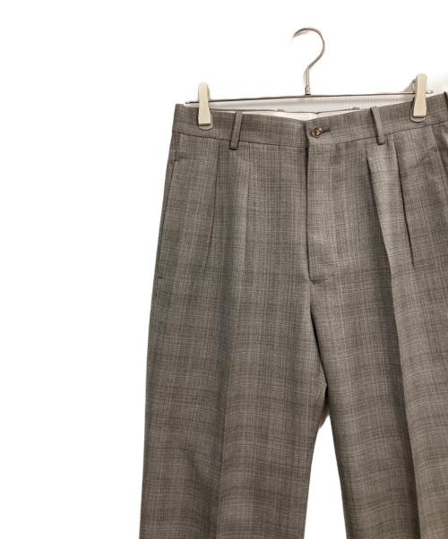 MAATEE&SONS（マーティーアンドサンズ）MAATEE&SONS (マーティーアンドサンズ) 永遠スラックス マット チェック グレー サイズ:1の古着・服飾アイテム