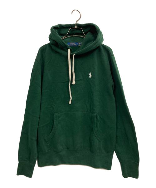 POLO RALPH LAUREN（ポロ・ラルフローレン）POLO RALPH LAUREN (ポロ・ラルフローレン) プルオーバーパーカー グリーン サイズ:Sの古着・服飾アイテム