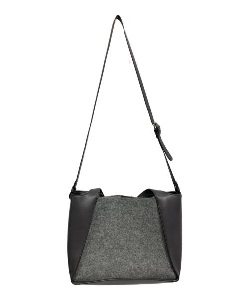 STELLA McCARTNEY（ステラマッカートニー）STELLA McCARTNEY (ステラマッカートニー) スタッズロゴ フェルト2WAYバッグ グレーの古着・服飾アイテム