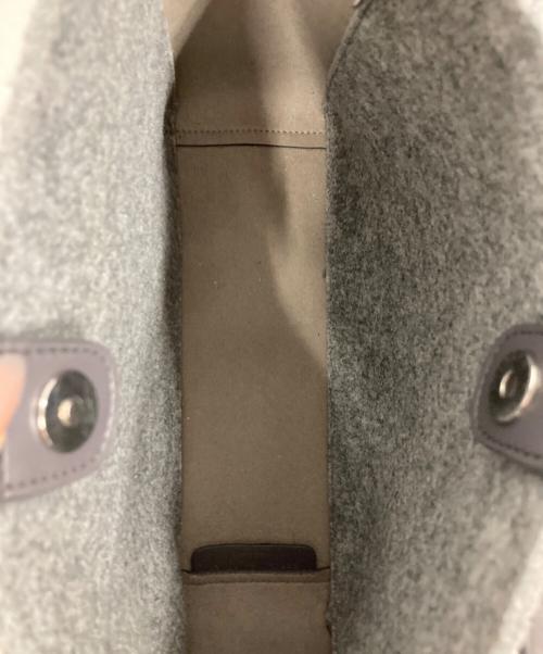 STELLA McCARTNEY（ステラマッカートニー）STELLA McCARTNEY (ステラマッカートニー) スタッズロゴ フェルト2WAYバッグ グレーの古着・服飾アイテム