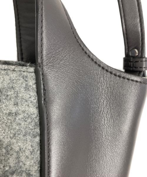 STELLA McCARTNEY（ステラマッカートニー）STELLA McCARTNEY (ステラマッカートニー) スタッズロゴ フェルト2WAYバッグ グレーの古着・服飾アイテム