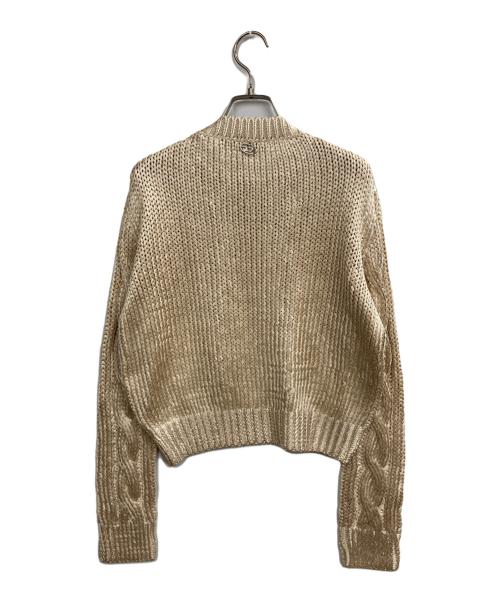 DIESEL（ディーゼル）DIESEL (ディーゼル) M-MICCHA メタリックニット(エムミッチャメタリックニット) ゴールド サイズ:Mの古着・服飾アイテム