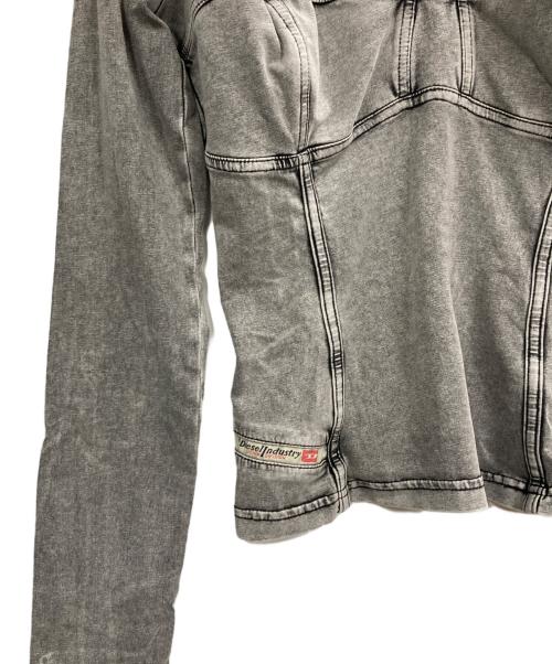 DIESEL（ディーゼル）DIESEL (ディーゼル) T-ELIN ラウンドネックカットソー グレー サイズ:Mの古着・服飾アイテム