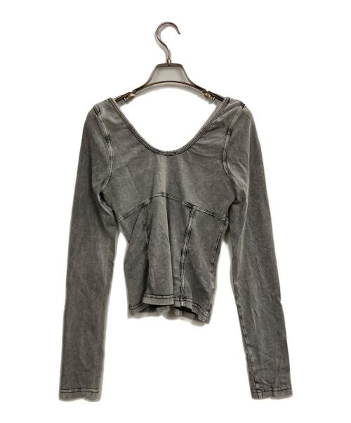 DIESEL（ディーゼル）DIESEL (ディーゼル) T-ELIN ラウンドネックカットソー グレー サイズ:Mの古着・服飾アイテム