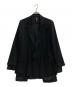GROUND Y（グラウンドワイ）の古着「TRIACETATE/POLYESTER CREPE de CHINE DOUBLE JACKET」｜ブラック