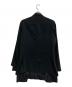 GROUND Y (グラウンドワイ) TRIACETATE/POLYESTER CREPE de CHINE DOUBLE JACKET ブラック サイズ:3：25000円