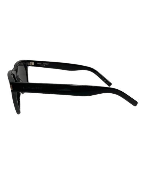 Saint Laurent Paris（サンローランパリ）Saint Laurent Paris (サンローランパリ) ウェリントン型セルフレーム フルリム ロゴ アイウェア 001 ブラック サイズ:56□18-145の古着・服飾アイテム
