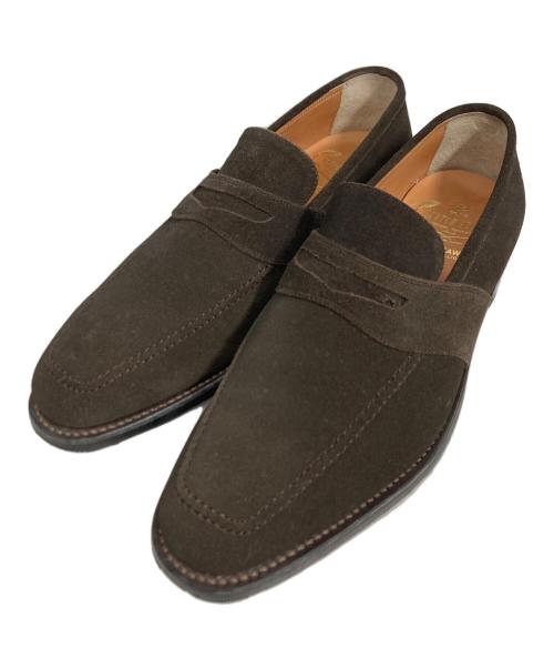SCOTCH GRAIN（スコッチグレイン）SCOTCH GRAIN (スコッチグレイン) スウェードコインローファー ブラウン サイズ:251/2の古着・服飾アイテム