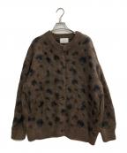 CLANEクラネ）の古着「MOHAIR LOOSE KNIT CARDIGAN」｜ブラウン