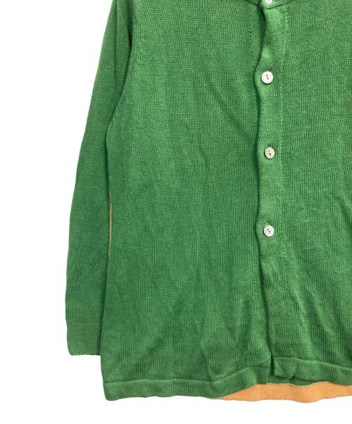 Pal'las Palace（パラスパレス）PAL'LAS PALACE (パラスパレス) リネンコットンカーディガン グリーン サイズ:3の古着・服飾アイテム