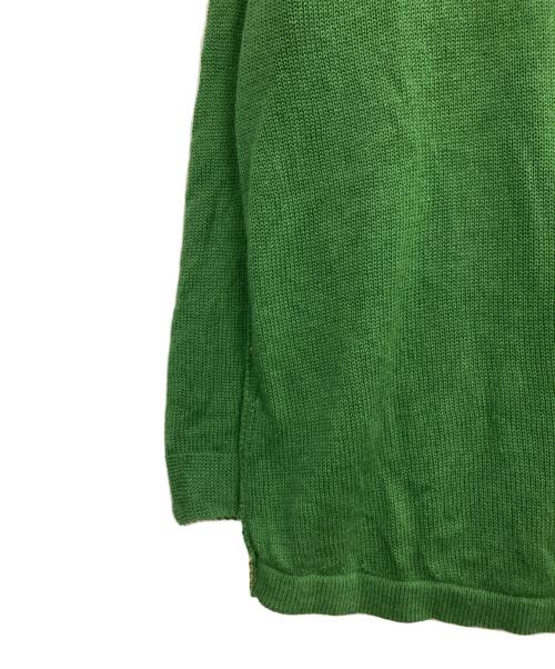 Pal'las Palace（パラスパレス）PAL'LAS PALACE (パラスパレス) リネンコットンカーディガン グリーン サイズ:3の古着・服飾アイテム