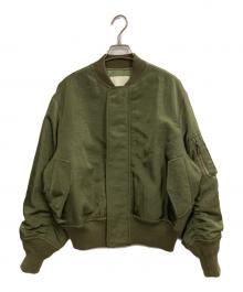 uncrave（アンクレイヴ）の古着「グロッシー パディング ブルゾン」｜カーキ