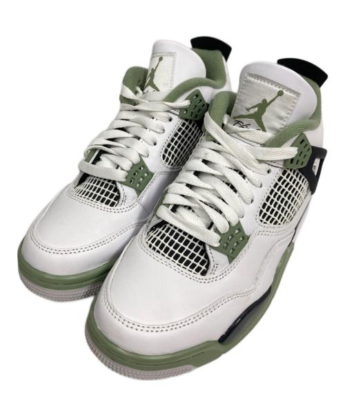 NIKE（ナイキ）NIKE (ナイキ) WMNS AIR JORDAN 4 RETRO ホワイト サイズ:23.5の古着・服飾アイテム