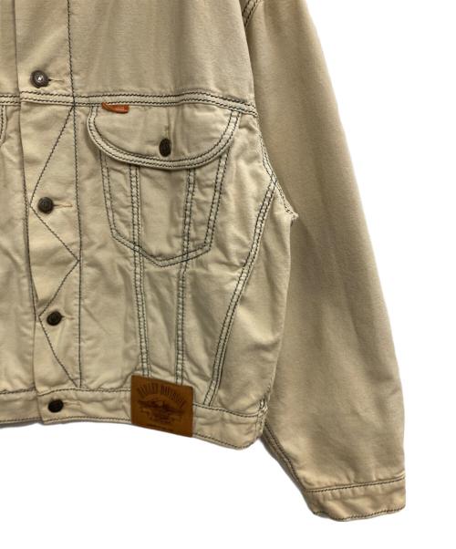 HARLEY-DAVIDSON（ハーレーダビッドソン）HARLEY-DAVIDSON (ハーレーダビッドソン) トラッカージャケット ベージュ サイズ:Lの古着・服飾アイテム