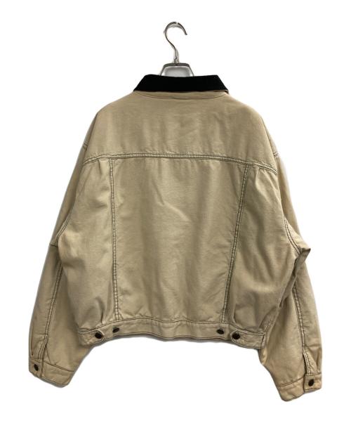 HARLEY-DAVIDSON（ハーレーダビッドソン）HARLEY-DAVIDSON (ハーレーダビッドソン) トラッカージャケット ベージュ サイズ:Lの古着・服飾アイテム