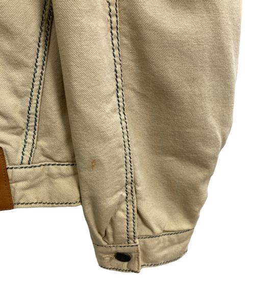 HARLEY-DAVIDSON（ハーレーダビッドソン）HARLEY-DAVIDSON (ハーレーダビッドソン) トラッカージャケット ベージュ サイズ:Lの古着・服飾アイテム