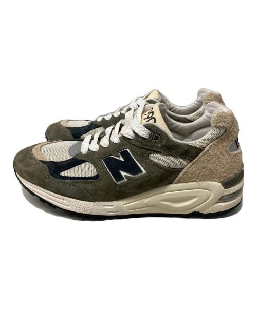 NEW BALANCE（ニューバランス）NEW BALANCE (ニューバランス) M990 GB2 オリーブ×アイボリー サイズ:25.5の古着・服飾アイテム