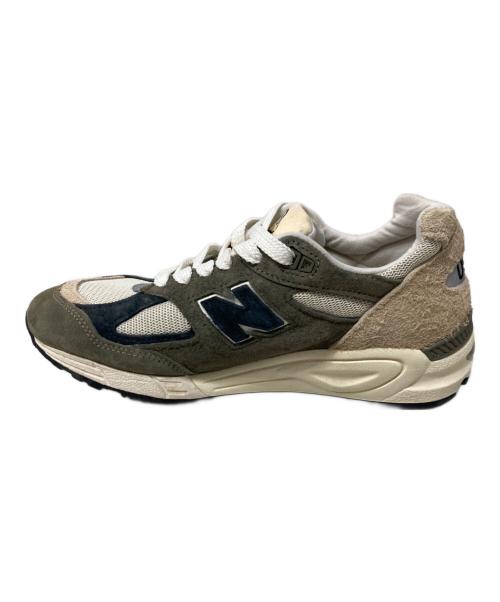 NEW BALANCE（ニューバランス）NEW BALANCE (ニューバランス) M990 GB2 オリーブ×アイボリー サイズ:25.5の古着・服飾アイテム