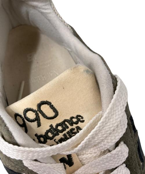 NEW BALANCE（ニューバランス）NEW BALANCE (ニューバランス) M990 GB2 オリーブ×アイボリー サイズ:25.5の古着・服飾アイテム