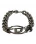 DIESEL (ディーゼル) チェーンブレスレット シルバーカラー：9000円