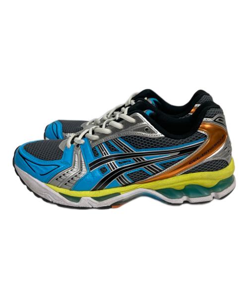 asics（アシックス）asics (アシックス) GEL-KAYANO 14 asics ANGELO BAQUE シルバー×ブルー サイズ:27.5の古着・服飾アイテム