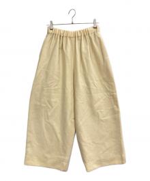 Atelier d'antan（アトリエダンタン）の古着「Ensor Wool Pants」｜アイボリー