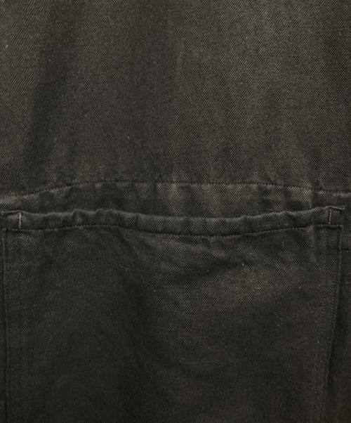 ゴーシュ（ゴーシュ）ゴーシュ (ゴーシュ) リネンコットンツイルコート ブラック サイズ:2の古着・服飾アイテム