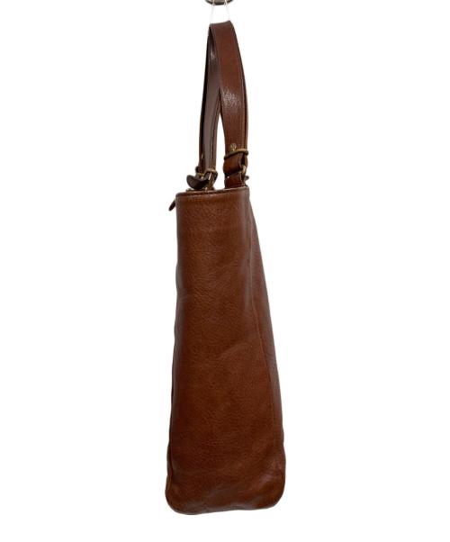 IL BISONTE（イル ビゾンテ）IL BISONTE (イル ビゾンテ) レザートートバッグ ブラウンの古着・服飾アイテム