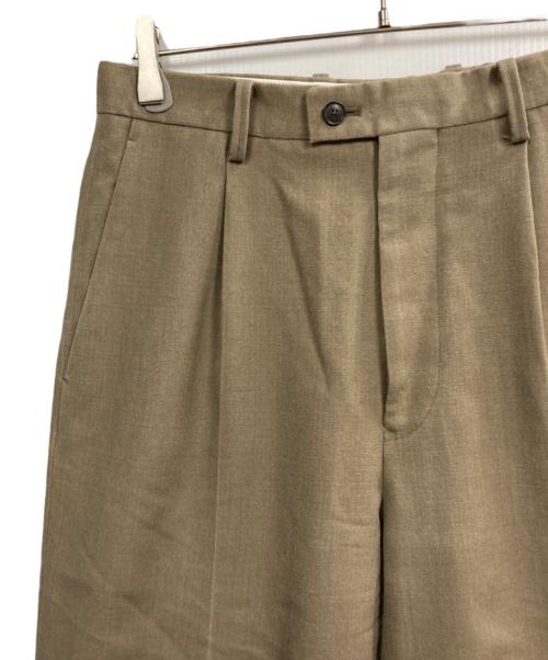 YLEVE（イレーヴ）YLEVE (イレーヴ) VINTAGE PIGMENTDYE WOOL TACK TROUSERS ベージュ サイズ:3の古着・服飾アイテム