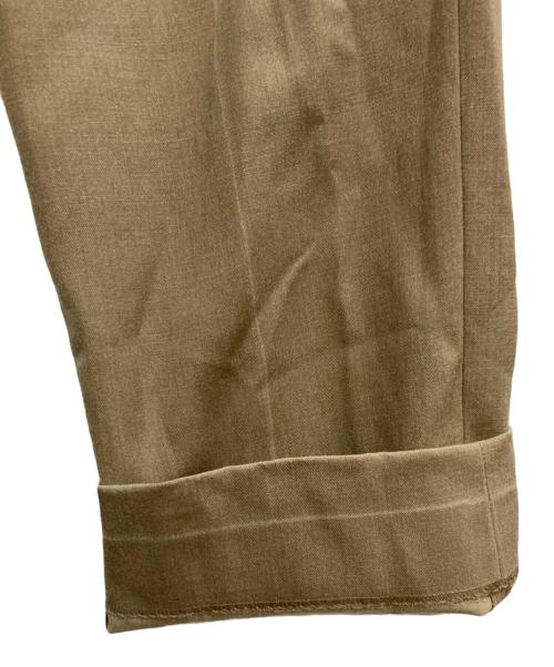 YLEVE（イレーヴ）YLEVE (イレーヴ) VINTAGE PIGMENTDYE WOOL TACK TROUSERS ベージュ サイズ:3の古着・服飾アイテム