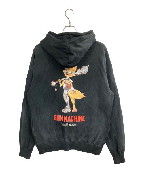 vault room（ボルトルーム）vault room (ボルトルーム) GON MACHINE HOODIE ブラック サイズ:XLの古着・服飾アイテム