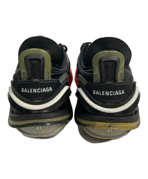 BALENCIAGA（バレンシアガ）BALENCIAGA (バレンシアガ) Tyrex Sneaker ブラック×レッド サイズ:UK7の古着・服飾アイテム