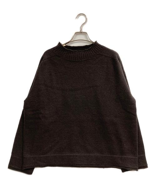 MHL（マーガレットハウエル）MHL (マーガレットハウエル) FELTED ROUGH WOOL ハイネックニット ブラウン サイズ:2の古着・服飾アイテム