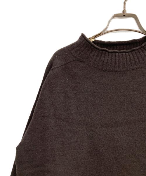 MHL（マーガレットハウエル）MHL (マーガレットハウエル) FELTED ROUGH WOOL ハイネックニット ブラウン サイズ:2の古着・服飾アイテム