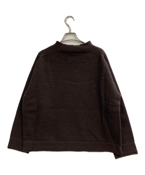 MHL（マーガレットハウエル）MHL (マーガレットハウエル) FELTED ROUGH WOOL ハイネックニット ブラウン サイズ:2の古着・服飾アイテム