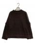 MHL（マーガレットハウエル）の古着「FELTED ROUGH WOOL ハイネックニット」｜ブラウン
