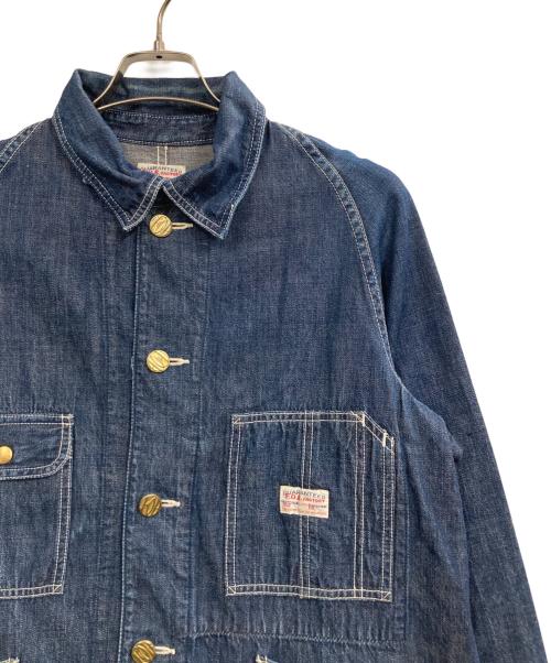 F.O.B FACTORY（エフオービー ファクトリー）F.O.B FACTORY (エフオービー ファクトリー) カバーオール インディゴ サイズ:Lの古着・服飾アイテム