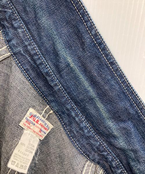 F.O.B FACTORY（エフオービー ファクトリー）F.O.B FACTORY (エフオービー ファクトリー) カバーオール インディゴ サイズ:Lの古着・服飾アイテム
