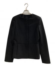 MaxMara（マックスマーラ）の古着「ノーカラージャケット」｜ブラック