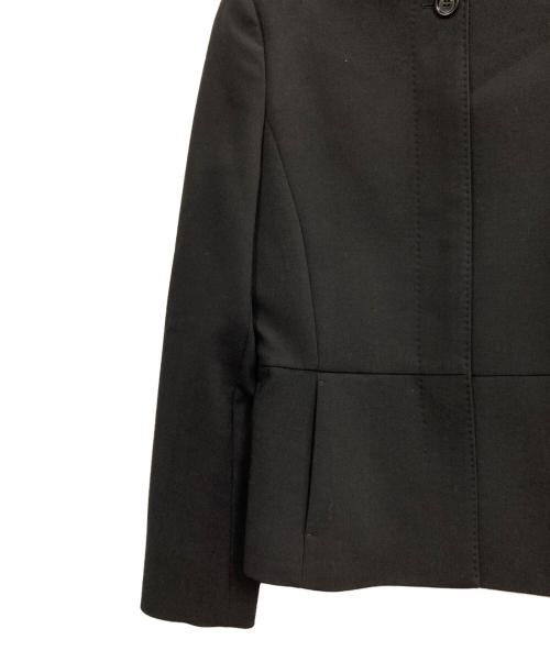 MaxMara（マックスマーラ）MaxMara (マックスマーラ) ノーカラージャケット ブラック サイズ:38の古着・服飾アイテム