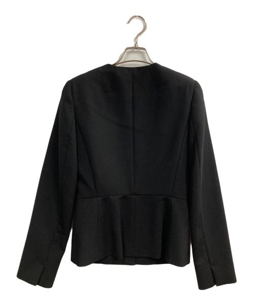 MaxMara（マックスマーラ）MaxMara (マックスマーラ) ノーカラージャケット ブラック サイズ:38の古着・服飾アイテム