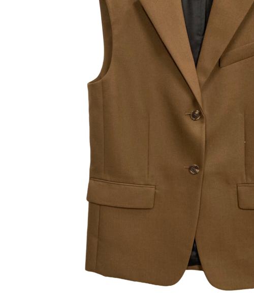theory（セオリー）theory (セオリー) Wool Hopsack Boxy Vest ブラウン サイズ:2の古着・服飾アイテム