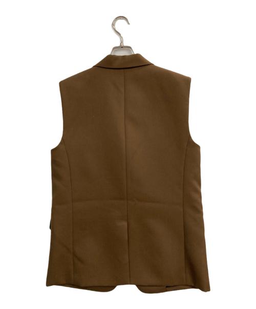 theory（セオリー）theory (セオリー) Wool Hopsack Boxy Vest ブラウン サイズ:2の古着・服飾アイテム