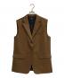 theory（セオリー）の古着「Wool Hopsack Boxy Vest」｜ブラウン