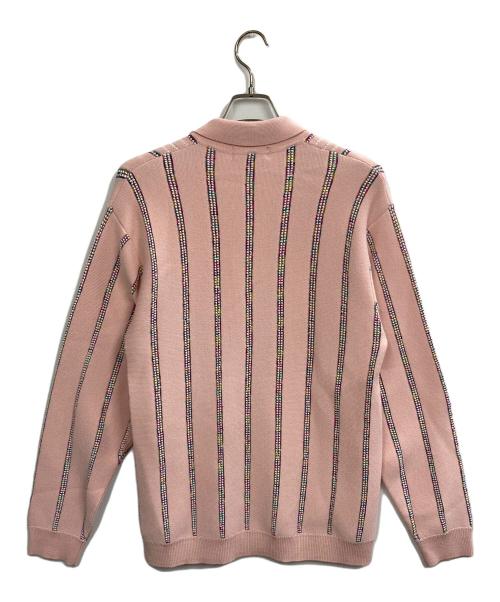SUPREME（シュプリーム）Supreme (シュプリーム) 24AW Speckle Stripe Zip Up Cardigan ピンク サイズ:Ｌの古着・服飾アイテム