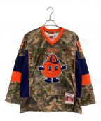 SUPREME×MITCHELL & NESSシュプリーム×ミッチェルアンドネス）の古着「24AW NCAA Hockey Jersey」｜カーキ×オレンジ
